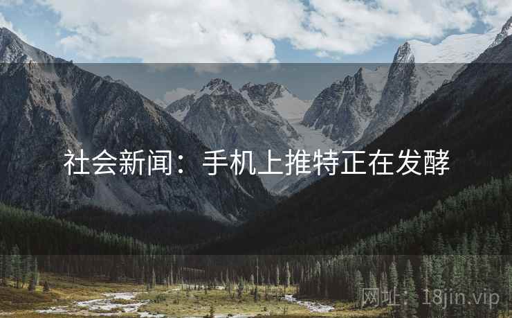 社会新闻:手机上推特正在发酵