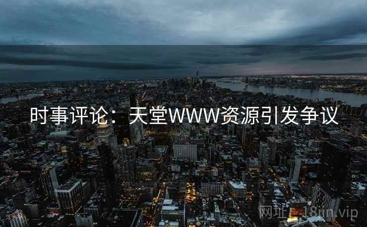 时事评论:天堂WWW资源引发争议